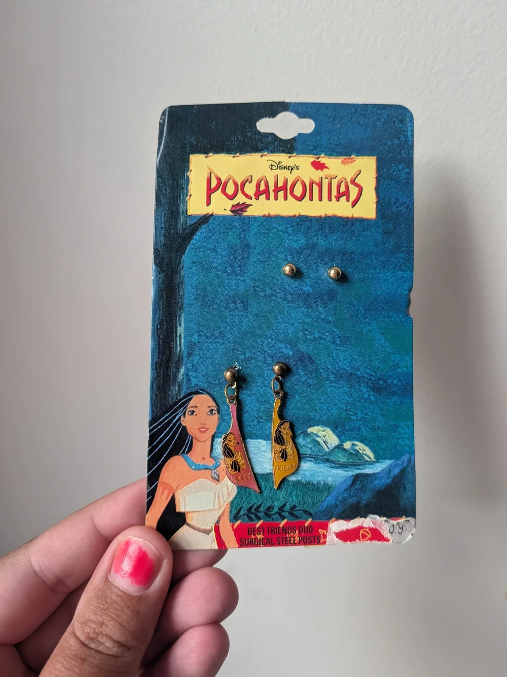 Disney Gold-Tone Pocahontas Dangle Earrings